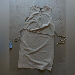 Anne Taylor Black and Brown Houndstooth Dress - XS